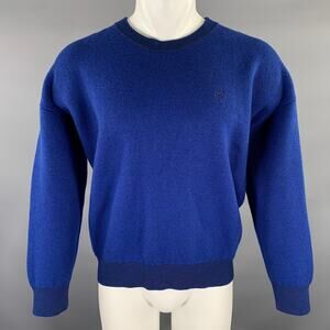 ACNE Size M Blue Wool Cotton Pull On Sweater